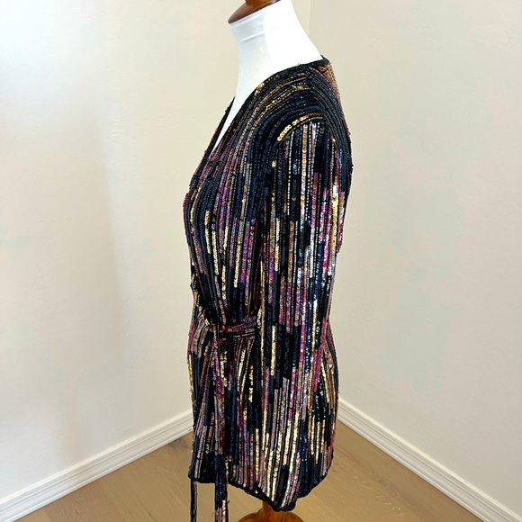 Midi Colorful Sequin Wrap | She Sparkles ✨ - Picture 5 of 5